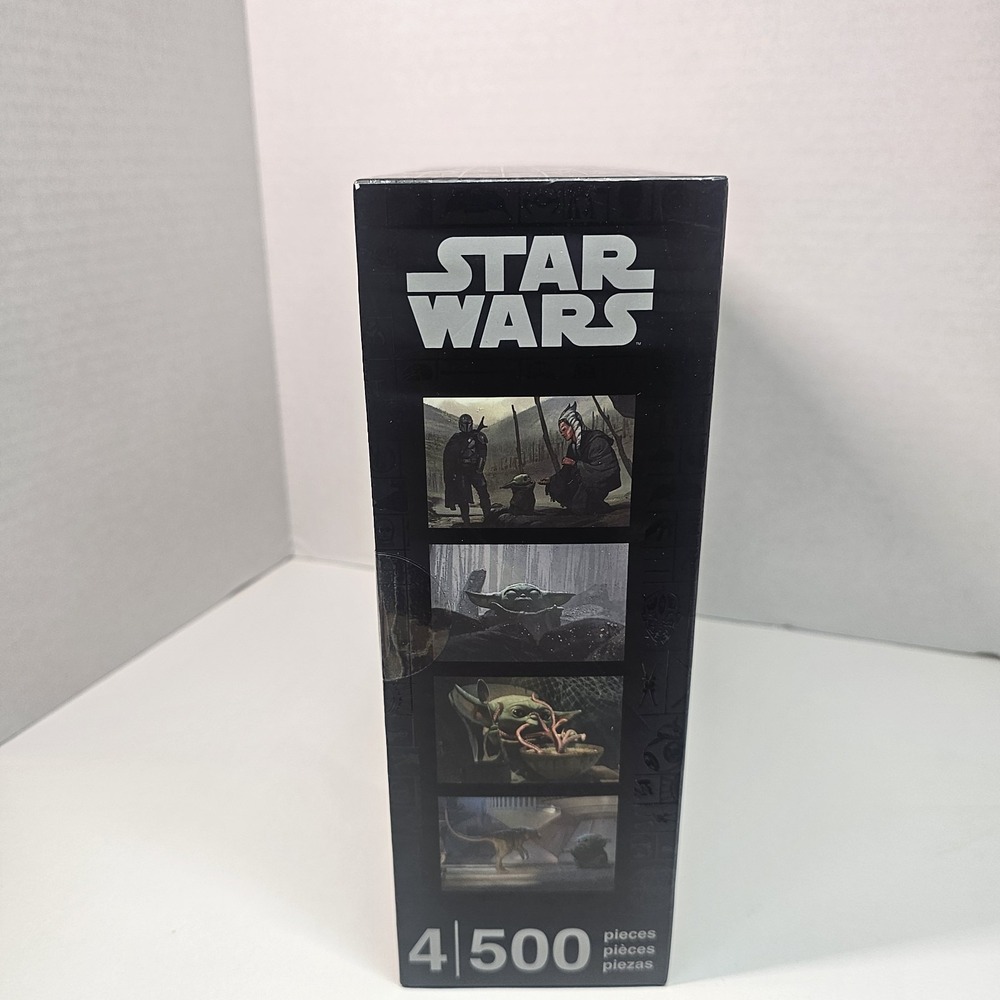 Star Wars Grogu 4 Pack Puzzle Set 4x500 Pieces‎ Mandalorian Baby Yoda - Picture 2 of 8